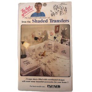 Julie Cook Collection Iron On Shaded Transfers Lambs And Bunnies #092112 Sealed